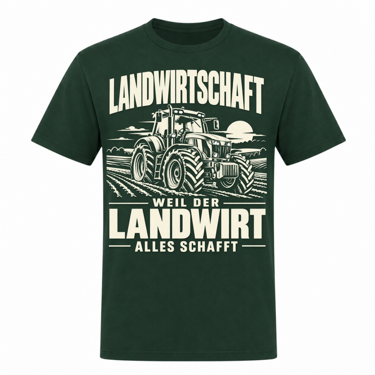 Der Landwirt schafft alles! - Unisex Shirt - Bottle Green