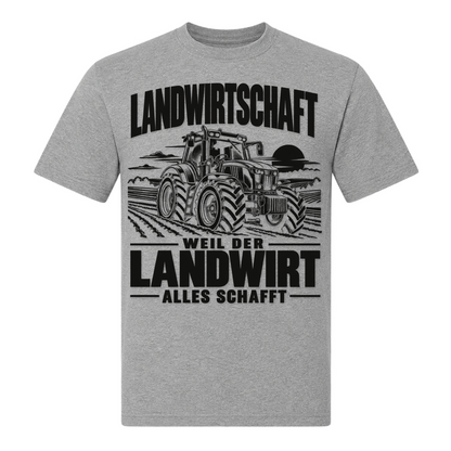 Der Landwirt schafft alles! - Unisex Shirt - grey melange
