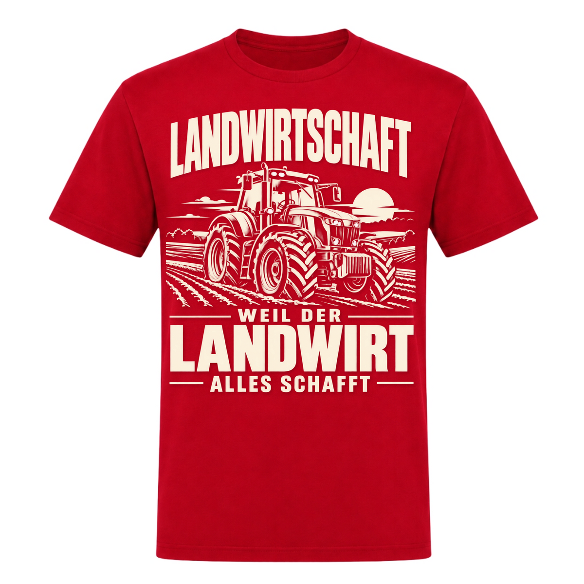 Der Landwirt schafft alles! - Unisex Shirt - rot