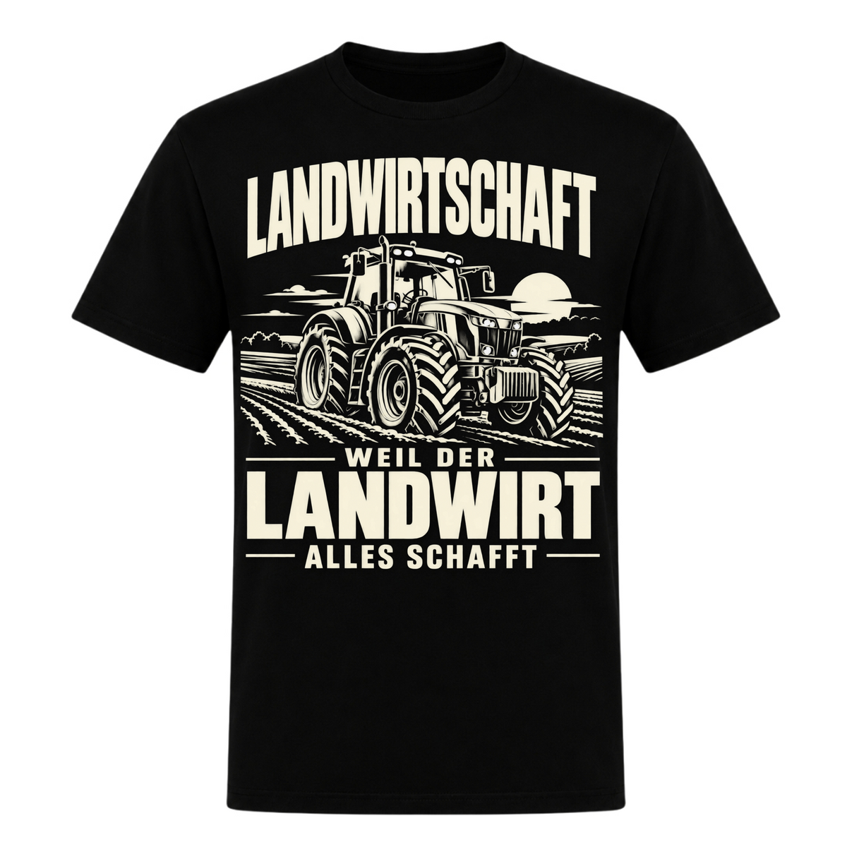 Der Landwirt schafft alles! - Unisex Shirt - schwarz