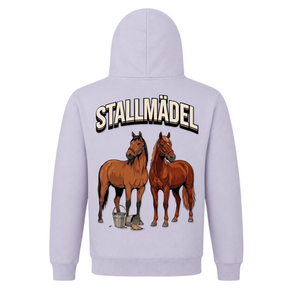 Stallmädel - Premium Unisex Hoodie - Lilac - Rueckseite