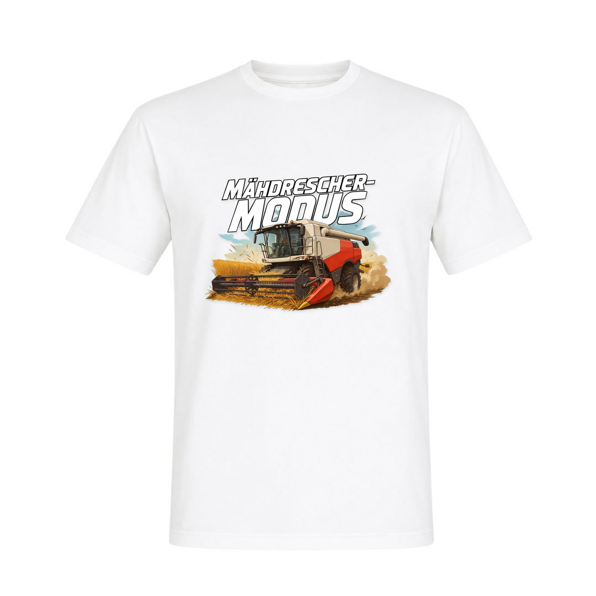 Mähdrescher-Modus - Unisex Shirt - weiß