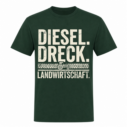Diesel. Dreck. Landwirtschaft. - Unisex Shirt - Bottle Green