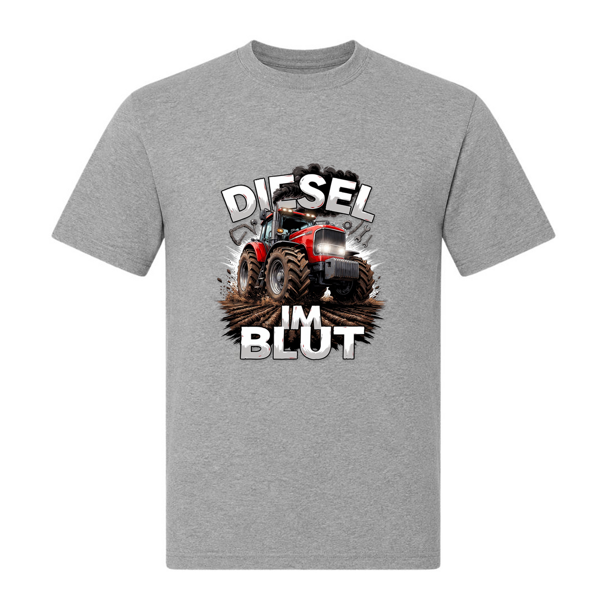 Diesel im Blut - Unisex Shirt - grey melange