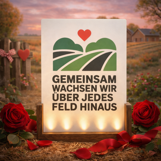 Gemeinsam Wachsen Wir - Beleuchteter Bilderrahmen