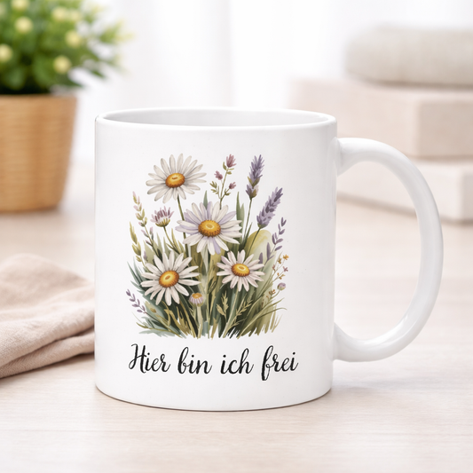 Hier bin ich frei - Tasse
