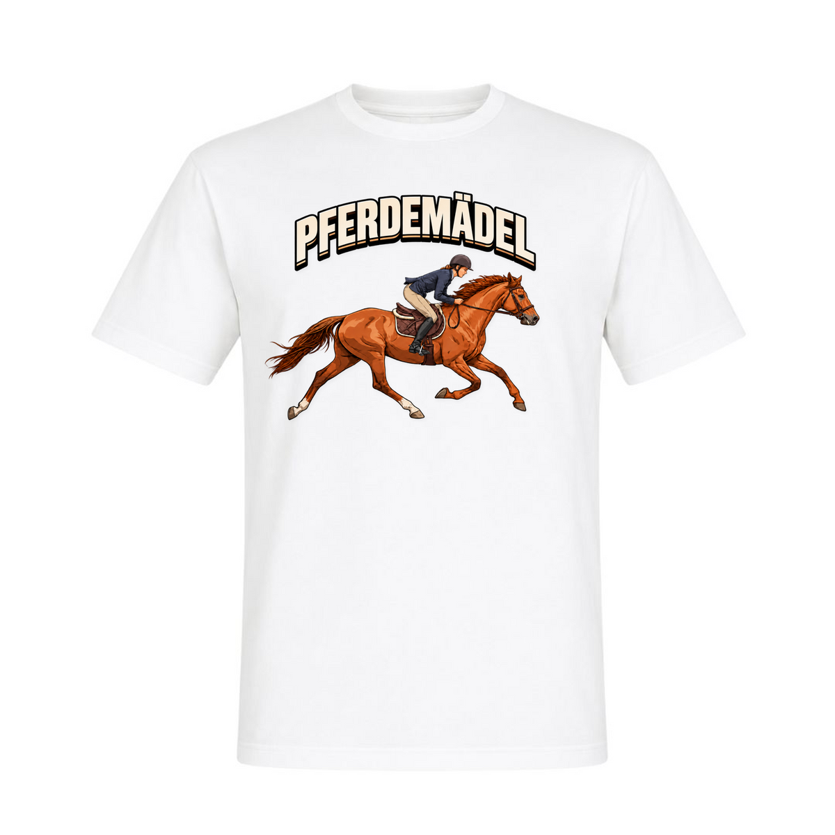 Pferdemädel - Shirt Unisex - weiß